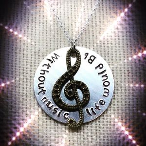 Music Necklace Musical Gift Piano Teacher Gift